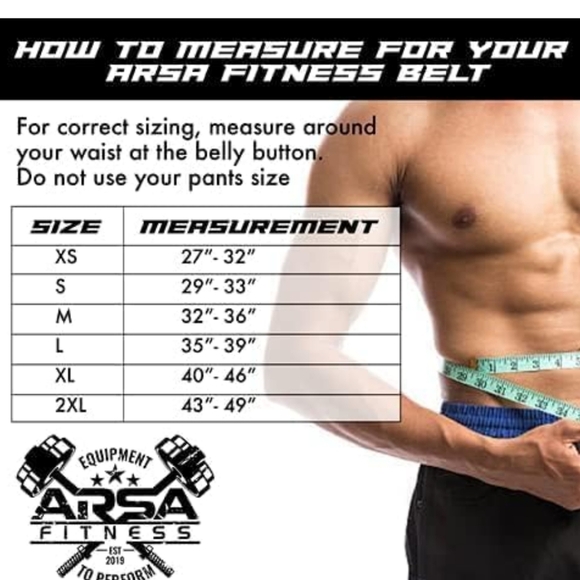 Arsa Fitness Weightlifting Adjustable Leather Belt XS - Picture 11 of 11